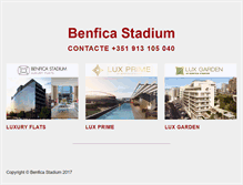 Tablet Screenshot of benficastadium.com